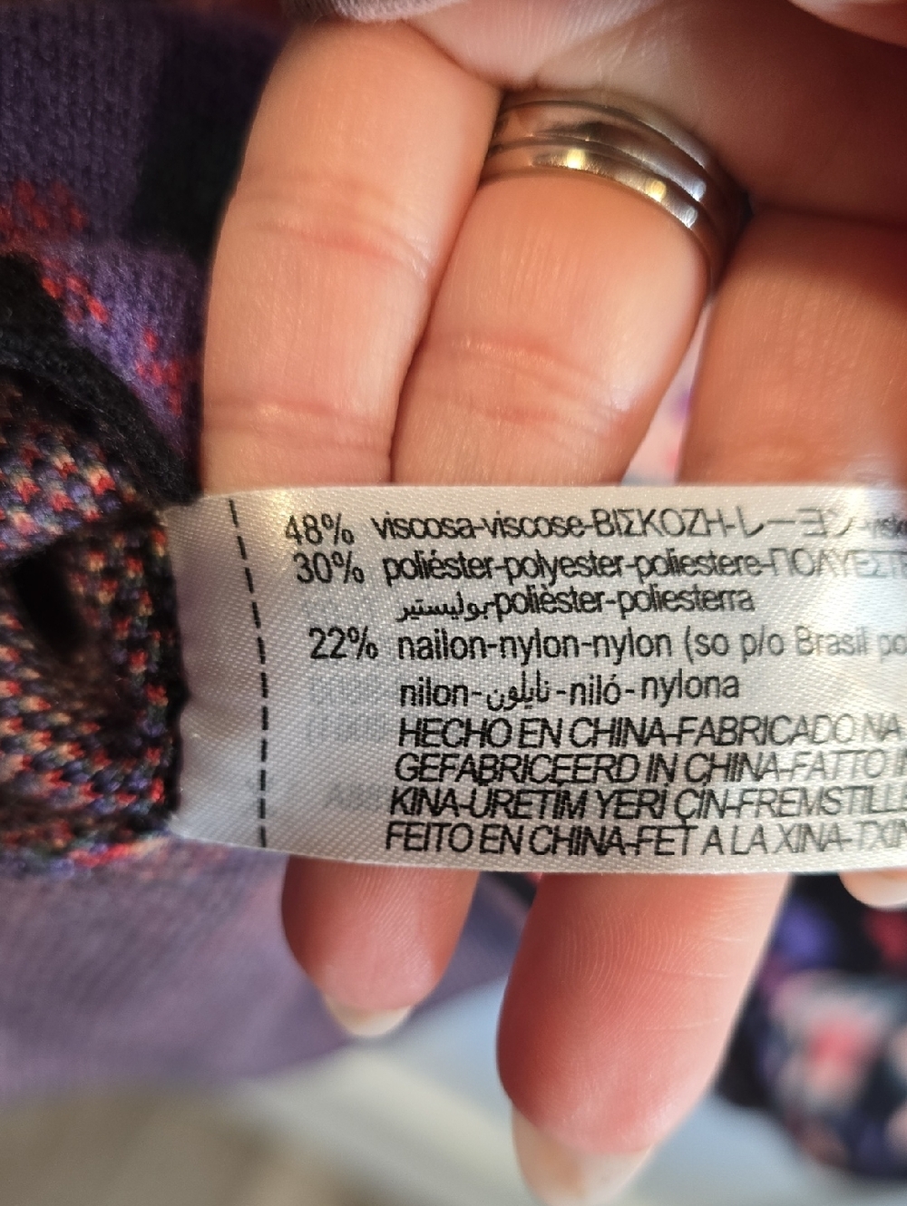 Zara Jaquard Knit Floral Dress Size Medium - Picture 7 of 8